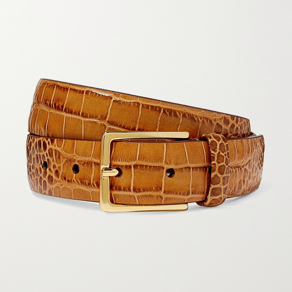 Anderson's Reptile Belt in Tan
